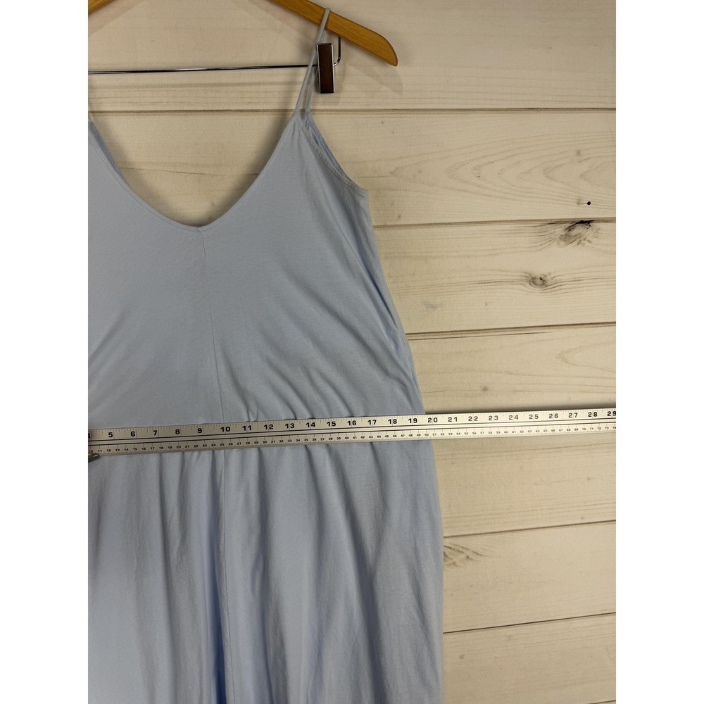 Groceries Apparel Dress Womens Medium Blue Trapeze Swing Midi Organic Cotton - Picture 6 of 8